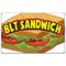 Signmission Blt Sandwich Banner Heavy Duty 13 Oz Vinyl with Grommets Single Sided B-60 Blt Sandwich - alternate 1